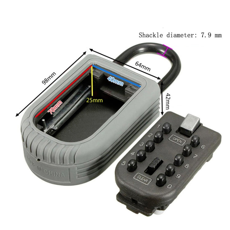 KS005 Outdoor Free Installation Password Lock Key Password Bey Box Wall-Mounted KS005 Outdoor Free Installation Password Lock Key Password Bey Box Wall-Mounted